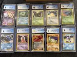 Pokemon Bundle 50 Graded Cards Charizard Zapdos Mewtwo And More - Image 3