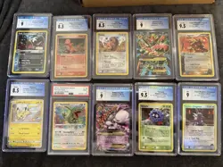 Pokemon Bundle 50 Graded Cards Charizard Zapdos Mewtwo And More - Image 4