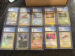 Pokemon Bundle 50 Graded Cards Charizard Zapdos Mewtwo And More - Image 5
