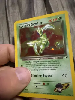 Rocket's Scyther (13/132) 2000 - Gym Heroes Holo Unlimited Pokemon Card Lp🌀 - Image 2