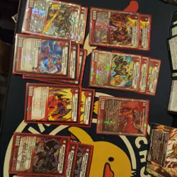 Wizards of the Coast Kaijudo Mixed Card Lot Dragon Knight Voltan Playmat Tokens - Image 1