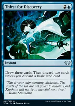 MTG Magic the Gathering Thirst for Discovery (85/509) Innistrad Crimson Vow NM - Image 1