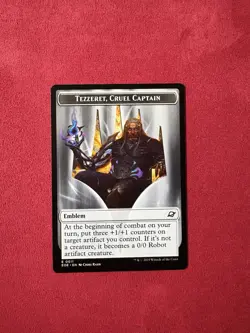 Emblem / Token Tezzeret, Cruel Captain - Edge of Eternities EOE MTG Magic - Image 1