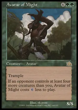 MTG Magic the Gathering Avatar of Might (109/144) Prophecy MP - Image 1
