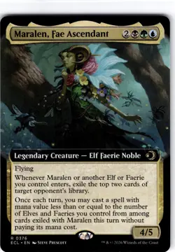 Maralen, Fae Ascendant #376 Lorwyn Eclipsed Extended Art Regular Rare - Image 1