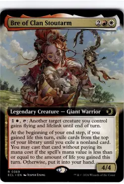 Bre of Clan Stoutarm #369 Lorwyn Eclipsed Extended Art Regular Rare - Image 1