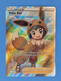 Poke Kid 070/072 Pokemon TCG 2021 Ultra Rare Full Art Holo Shining Fates NM - Image 1