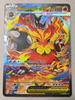 Pokemon TCG Ascended Heroes Mega Emboar ex Special Illustration Rare 273/217 - Image 1