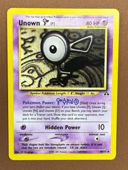 Pokemon Unown F Neo Discovery 48/75 2001 - Image 1