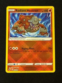 Pokemon TCG Radiant Heatran 027/189 Radiant Rare Astral Radiance NM - Image 1