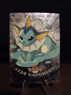 Pokemon Topps Chrome Vaporeon #134 Foil Holo TV Animation Edition 2000 🌟🌟🌟 - Image 1