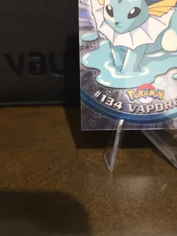 Pokemon Topps Chrome Vaporeon #134 Foil Holo TV Animation Edition 2000 🌟🌟🌟 - Image 5