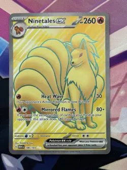 Pokemon TCG Ninetales ex 186/165 Scarlet & Violet 151 Full Art Ultra Rare NM - Image 1