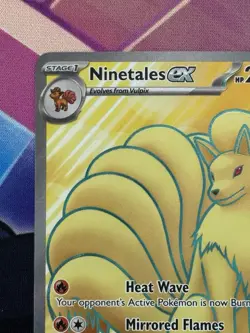 Pokemon TCG Ninetales ex 186/165 Scarlet & Violet 151 Full Art Ultra Rare NM - Image 2