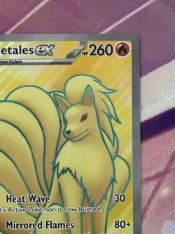Pokemon TCG Ninetales ex 186/165 Scarlet & Violet 151 Full Art Ultra Rare NM - Image 3