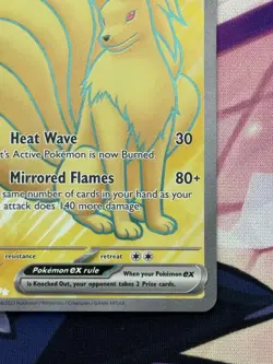 Pokemon TCG Ninetales ex 186/165 Scarlet & Violet 151 Full Art Ultra Rare NM - Image 4