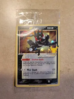 Pokemon TCG Greninja Gold Star SWSH144 - Celebrations Black Star Promo - Sealed - Image 1