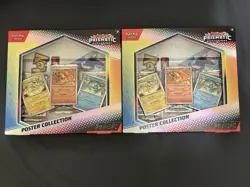 Pokemon TCG Scarlet & Violet Prismatic Evolutions Poster Collection Box Lot of 2 - Image 1