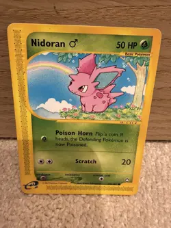 Pokemon TCG Nidoran 96/147 Aquapolis Common WOTC LP - Image 1