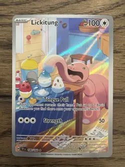 Lickitung 180/162 Sv05 Temporal Forces TEF EN Pokemon Illustration Rare IR - Image 1