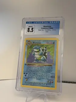 Pokemon 1999 Blastoise 1st Edition 2/102 CGC 8.5 - Image 1