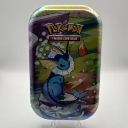 Prismatic Evolutions Mini Tin - Vaporeon Art - Sealed Brand NEW - Pokemon TCG - Image 1