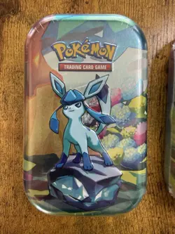 Pokemon Scarlet & Violet Prismatic Evolutions Factory Sealed Mini Tin - 2x Tins - Image 2