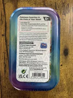 Pokemon Scarlet & Violet Prismatic Evolutions Factory Sealed Mini Tin - 2x Tins - Image 4