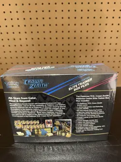 Crown Zenith Pokemon Center Elite Trainer Box Plus ETB FACTORY SEALED - Image 3