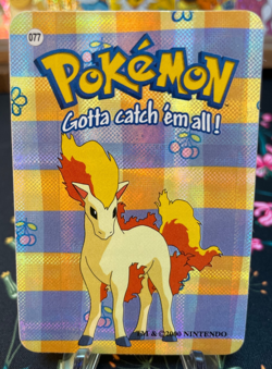 Ponyta #77 - Vintage Vending Machine Prism Sticker 2000 - Pokemon - Image 1