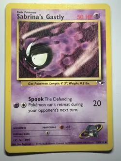 Pokemon TCG Sabrina's Gastly Gym Heroes 93/132 Regular Unlimited Common - Image 4
