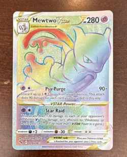 The Pokemon Company Mewtwo VSTAR Secret Rare Full Art Holo Pokemon GO 079/078 - Image 1