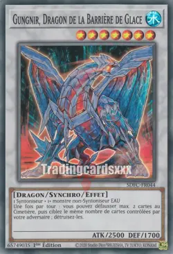 Yu-Gi-Oh! Gungnir, Dragon de la Barriere de Glace : SR SDFC-FR044 - Image 1