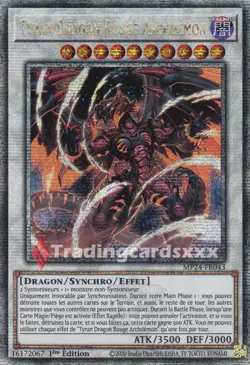 Yu-Gi-Oh! Tyran Dragon Rouge Archdemon : QCSE MP24-FR043 - Image 1