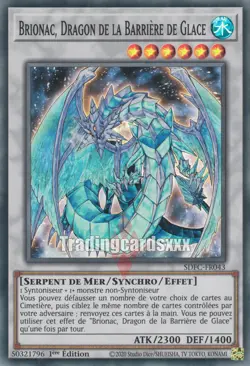 Yu-Gi-Oh! Brionac, Dragon de la Barriere de Glace : SR SDFC-FR043 - Image 1