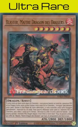 Yu-Gi-Oh! Blaster, Maitre Dragon des Brasiers : UR RA03-FR010 - Image 1