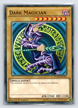 Dark Magician (A) - YGLD-ENA03 - Common - 1st Edition Yugioh - Image 1