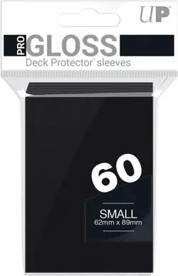 bustine protettive yu gi oh ultra pro 60 sleeves lucide gloss small nere black - Image 1