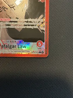 One Piece TCG The Azure Sea’s Seven Trafalgar Law ALT Art Leader OP14-001 - Image 5