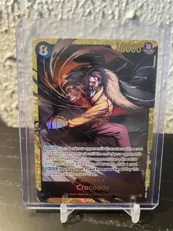 One Piece Crocodile OP14-120 Secret Alternate Art The Azure Sea's Seven NM B - Image 1