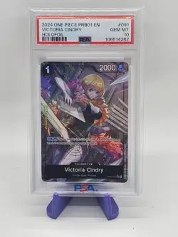 2024 Victoria Cindry Holofoil OP06-091 PRB One Piece - PSA 10 - Image 1