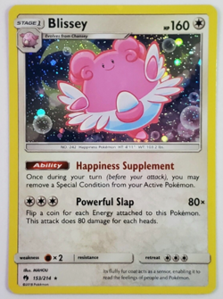 Pokemon - Blissey - 153/214 - Cosmos Holo - Lost Thunder - NM/M - Image 1