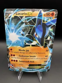 Lucario EX 54/111 Pokemon XY Furious Fists Ultra Rare Holo 2016 - Image 1