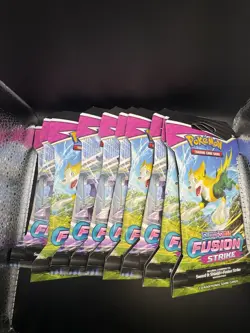 Pokemon TCG Sword & Shield Fusion Strike Sleeved Booster Packs 10x Sealed - Image 1