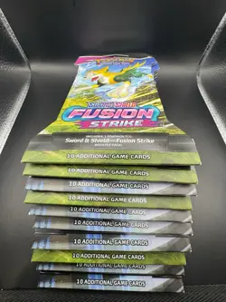 Pokemon TCG Sword & Shield Fusion Strike Sleeved Booster Packs 10x Sealed - Image 3