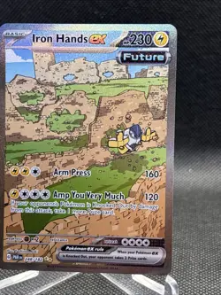 Pokemon Iron Hands ex 248/182 Paradox Rift Special Illustration Rare Holo SIR - Image 2