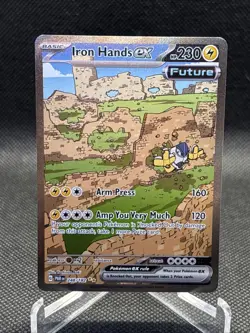Pokemon Iron Hands ex 248/182 Paradox Rift Special Illustration Rare Holo SIR - Image 4