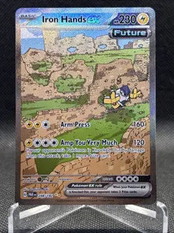 Pokemon Iron Hands ex 248/182 Paradox Rift Special Illustration Rare Holo SIR - Image 5