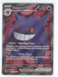 2024 Pokemon S&V Temporal Forces Gengar ex Ultra Rare #193/162 - Image 1
