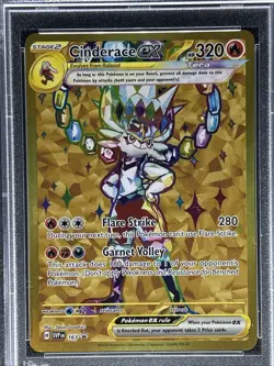2024 Pokemon Terapagos Ex UPC ** CINDERACE ex ** 163 Black Star Promo💎 PSA 9 💎 - Image 2
